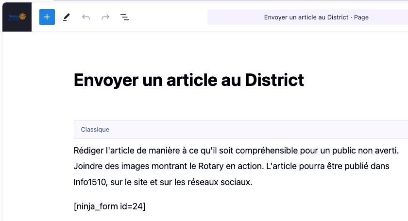 Exemple d'article